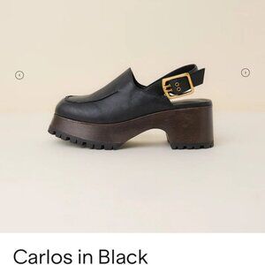 Charlotte Stone Clogs. Size 9. Leather.